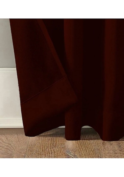 Bordo Blackout Işık Geçirmez Termal Karartma Güneşlik Perde En X Boy