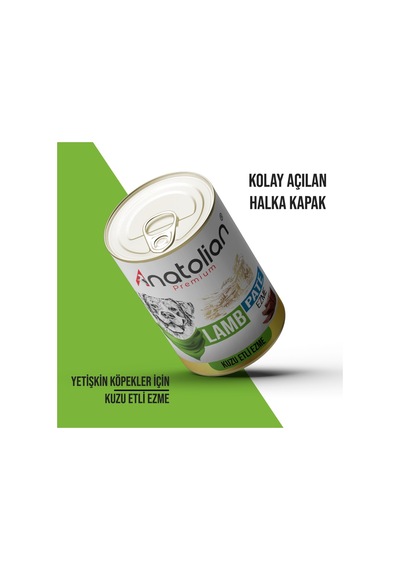 Anatolian Premium Kuzulu Ezme Yetişkin Köpek Konservesi 400 gr