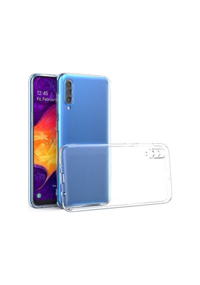 Samsung Uyumlu A50 Kilif Seffaf Silikon Kamera Korumali 3D Tipali 391753922