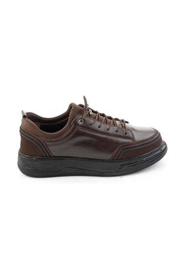 Bambi Kahve Napa Hakiki Deri Erkek Sneaker E01080185243