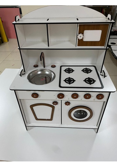 86X60 Ahşap Oyuncak Mutfak