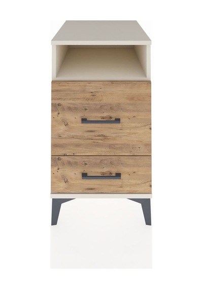 Kronos Komodin Tek Raflı 2 Çekmeceli 44x59x80 Aytaşı-çam Aytaşı