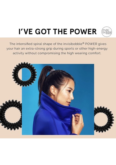 Power True Black Siyah Saç Lastiği Diğer