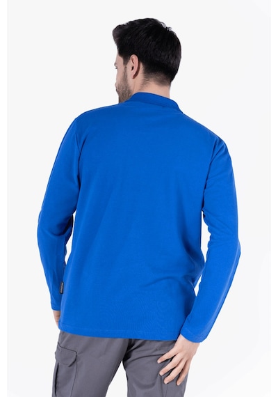 Polo Yaka Sweatshirt Saks Mavi