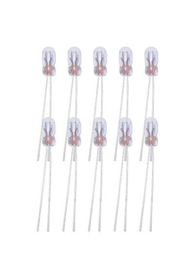 10 Adet 7x3mm 12v Mini Ampul Kıl Bacak Dipsiz Gösterge Ampulü Sarı Işık 7mmx3mm