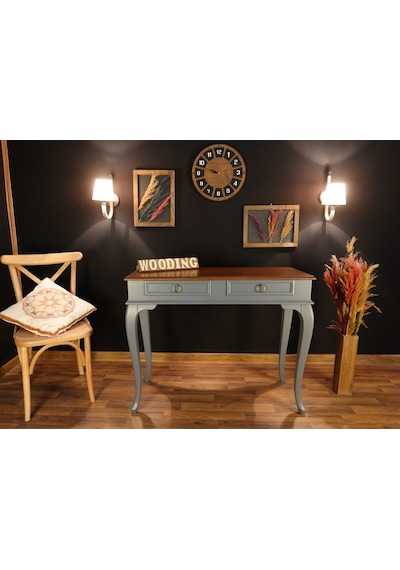 Wooding 120 Cm Çekmeceli Masif Gri Ceviz Dresuar (548588468) Gri