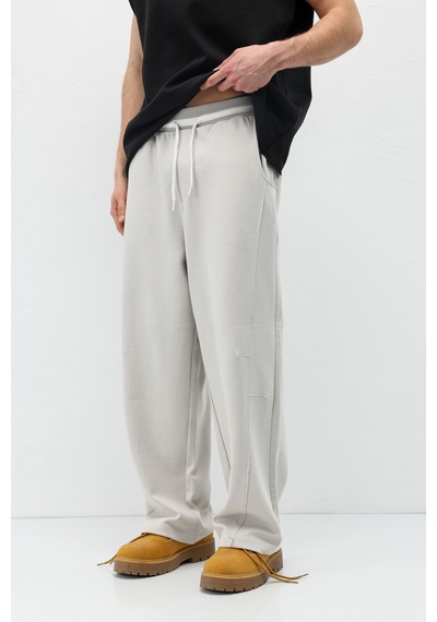 Vamos Bağcıklı Baggy Fit Eşofman Alt Ice Grı
