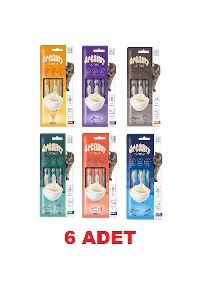 M-Pets Creamy Mix Kedi Sıvı Ödül 6'lı