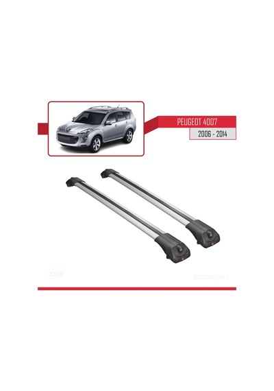 Peugeot 4007 2006-2014 Arası İle Uyumlu Ace-1 Ara Atkı Tavan Barı Gri
