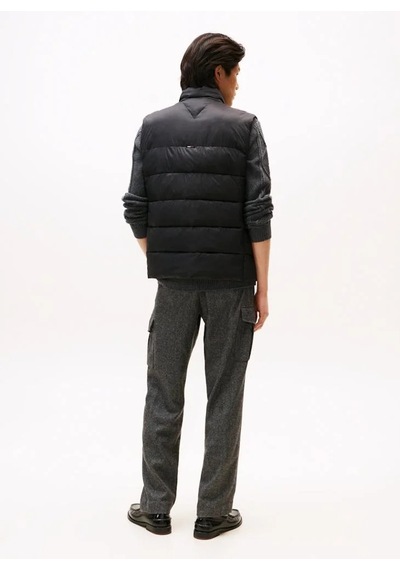 Tommy Hilfiger Erkek Marka Logolu Kapitone Regular Fit Kalıp Siyah Yelek Mw0mw41981 Bds
