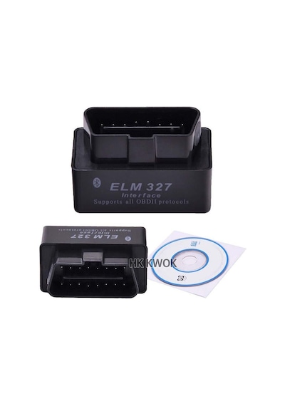 Elm327 2.1 Siyah Bluetooth Araba Türkçe Araç Arıza Tespit Cihazı