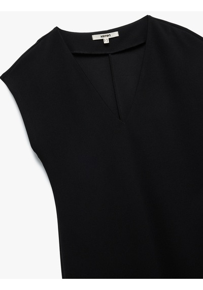 Koton Bürümcük Kumaş Slim Fit Kolsuz Midi Boy V Yaka Bodycon Elbise Siyah 5sak80329ek Siyah Koton Bürümcük Kumaş Slim Fit Kolsuz Midi Boy V Yaka Bodycon Elbise Siyah 5sak80329ek Siyah