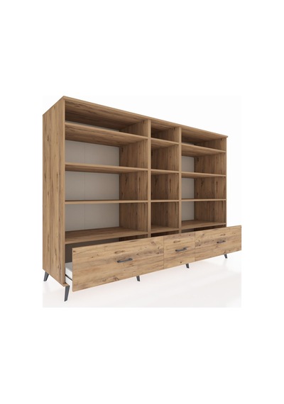 Kronos Dolap 12 Raflı 3 Çekmeceli 220x59x163 Çam-çam Çam-çam Kronos Dolap 12 Raflı 3 Çekmeceli 220x59x163 Çam-çam Çam-çam