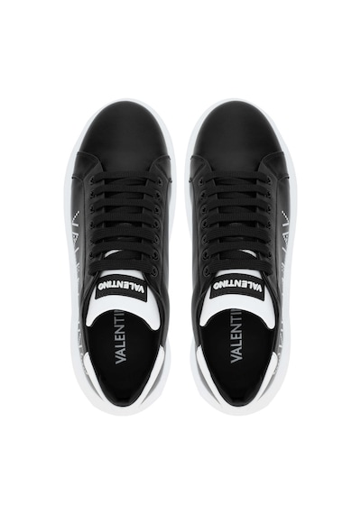 Mario Valentino Unisex Hakiki Deri Siyah Sneakers & Spor Ayakkabı 1040 95b2302 Ayk Y24 Black/whıte Beyaz - Siyah