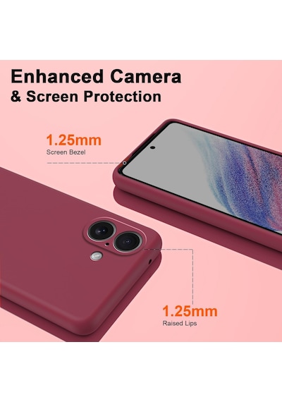 Xiaomi Poco X8 Pro Uyumlu Içi Kadife Lansman Kılıf Ve Şeffaf Temperli Cam Ekran Koruyucu Koyu Mor