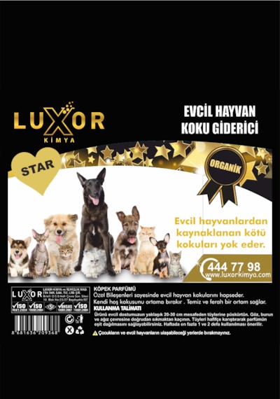 Luxor Kimya Evcil Hayvan Parfümü Kedi & Köpek Koku Giderici Star 200 Ml