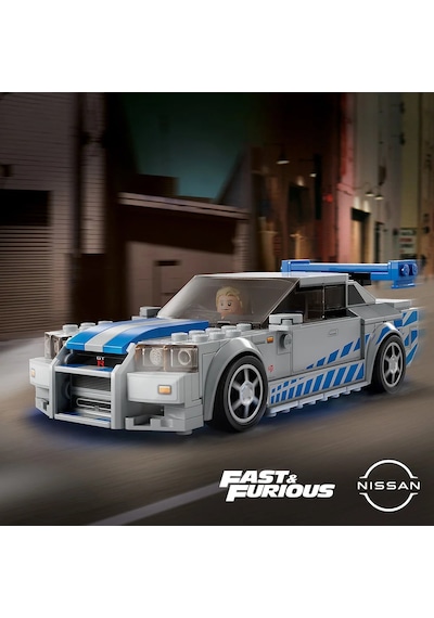 LEGO® Speed Champions Daha Hızlı Daha Öfkeli Nissan Skyline GT-R (R34) 76917 - 9+ Çocuklar için Oyuncak Yapım Seti (319 P)