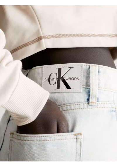 Calvin Klein Front Splıt Maxı Den, 1aa Kadın Buz Mavisi Kot Etek Mavi