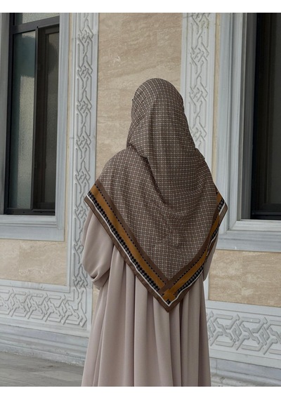 Qalortex Scarf Monogram Desen B.boy Eşarp-küf Yeşil Küf Yeşili