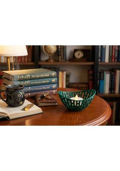 Lumanest Dekoratif Tealight Mumluk Koyu Yeşil