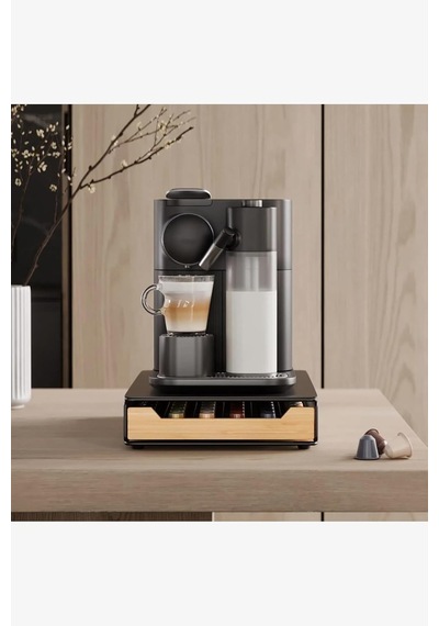 Siyah Kahve Kapsül Standı Nespresso  Kapsül Uyumlu. Tek Ebat Ayarlanabilir Dimi Yok