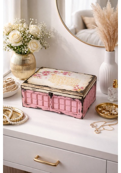 Hediyelik Kutu Mücevher Takı Kutusu Pembe - 685505998