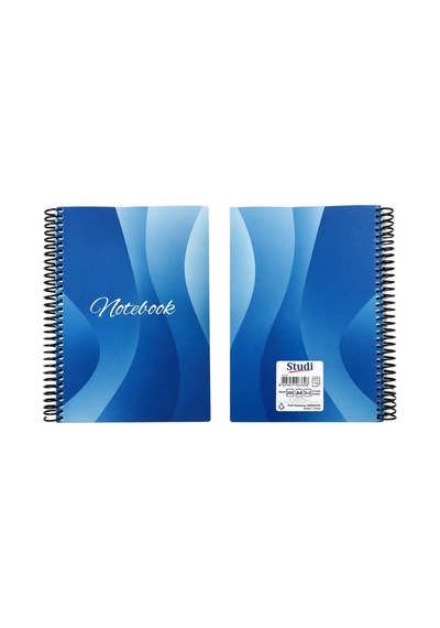 A4 Spiralli 200 Sayfa 3+2 Defter Mavi