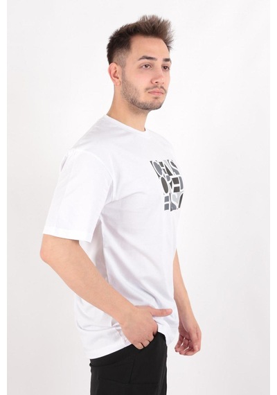 Cazador Erkek 4088 O.bıs T-shırt 24yceeo04088 Beyaz