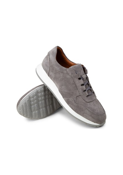 Deery Erkek Hakiki Süet Gri Sneaker Ayakkabı - E8210mgrıe01 Gri