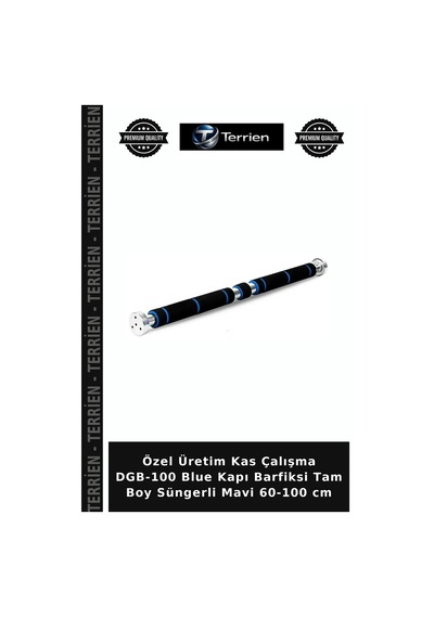Özel Üretim Kas Çalışma Dgb-100 Blue Kapı Barfiksi Tam Boy Süngerli Mavi 60-100 Cm