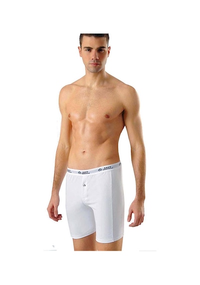 Anıt 1114 Erkek Likralı Uzun Boxer - 3 Adet