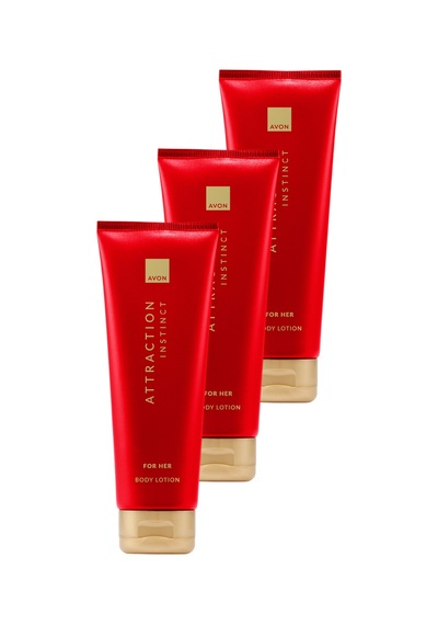 Avon Attraction Instinct Kadın Vücut Losyonu 125 Ml. Üçlü Paket