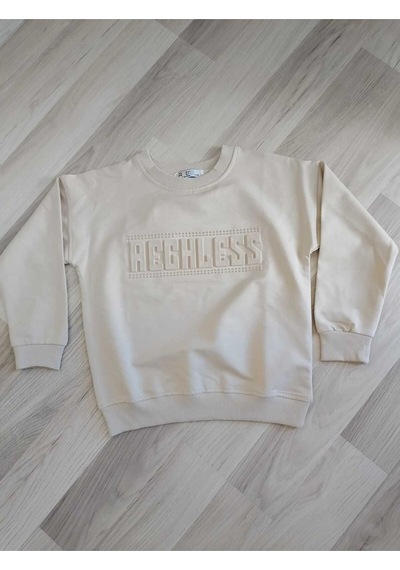 Modalı Çocuk Rechless Rtr0004 Kabartma Baskılı Sweatshirt