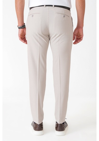 Comfort Fit Rahat Kalıp Pileli Esnek Pamuklu Çizgili Taş Jogger Pantolon P 1218 Comfort Fit Rahat Kalıp Pileli Esnek Pamuklu Çizgili Taş Jogger Pantolon P 1218