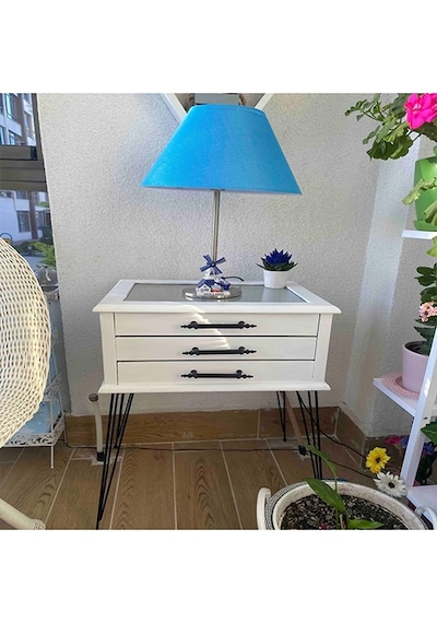 Metal Firkete Ayak 42 Cm 4lü Set Masa Orta Sehpa Zigon Kütük Ayak