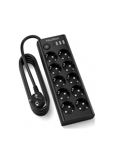 Çoklu Priz 10 Lu Grup Priz Usb Li 3x Usb-a, 1x Usb-c , 3680w 16a, 2 Metre Kablo, Topraklı Uzatma Kablosu, Ev Ofis Gaming İçin Diğer