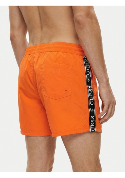 Guess F6gt00wn162wn162 Swimtrunk Logo Tape Erkek Şort Mayo Turuncu