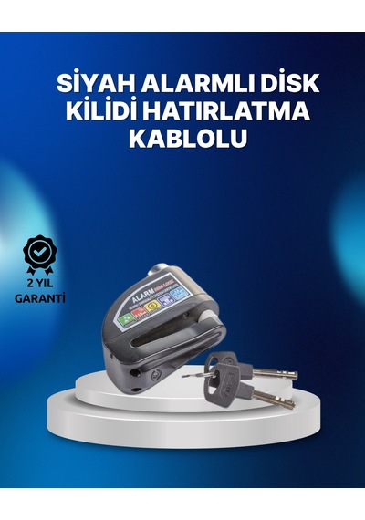 Mey İthalat Suya Dayanıklı 110db Alarmlı Çelik Disk Kilidi