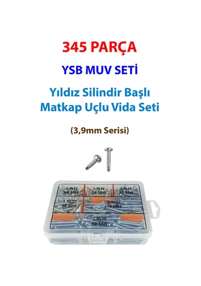 345 Parça Ysb Muv Seti - (3.9 MM Serisi Akıllı Vida Seti)
