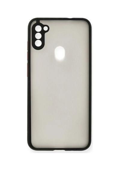 Samsung Galaxy A11 Kılıf Montreal Silikon Kapak - Siyah