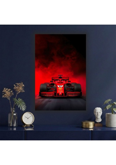 Formula 1 Motors Temalı Dekoratif Cam Tablo -15