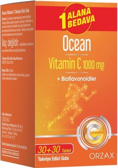 Ocean Vitamin C 1000 Mg 30+30 Tablet 1 Alana 1 Bedava