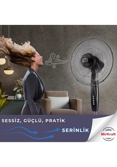 Mirkraft Fs-40br Stand Fan Vantilatör 16'' Manuel