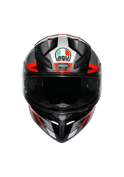 Agv Kask/k1 S E2206 Fastlap Black Grey Red Conf. Çok Renkli