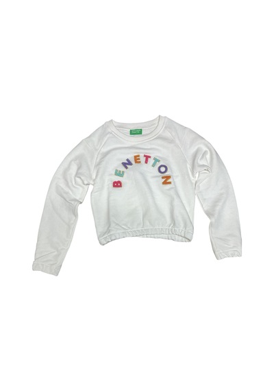E Çocuk Bnt-g21567 Benetton Çocuk Sweatshirt Beyaz Beyaz