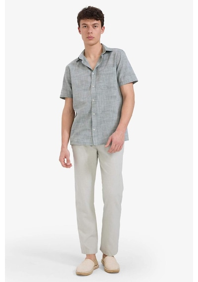 Defacto Relax Fit Rahat Kesim Dar Paça Keten Karışımlı Yazlık Pantolon C1140ax25smkh494 Haki