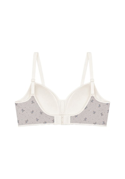 Cottonill Seamless Bra - Mireva Gri Lazer Kesim Rib Dokulu Ayıcık Desenli Balensiz Kadın Sütyen Cottonill Seamless Bra - Mireva Gri Lazer Kesim Rib Dokulu Ayıcık Desenli Balensiz Kadın Sütyen