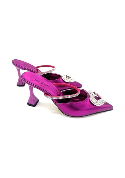 Nostra Shoes Fuşya Love Kadın Topuklu Ayakkabı-terlik Fuşya