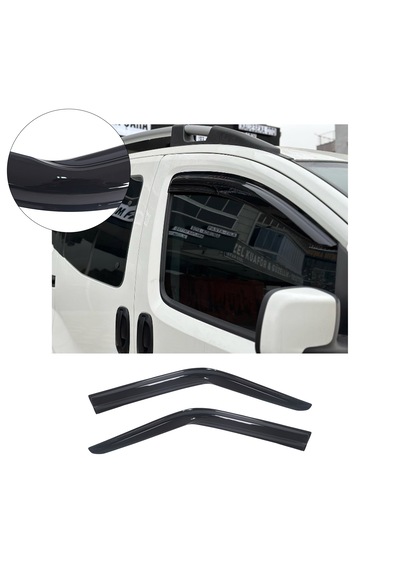 Brsplast Fiat Doblo Uyumlu 2010-2023 Abs Cam Rüzgarlığı 2 Parça