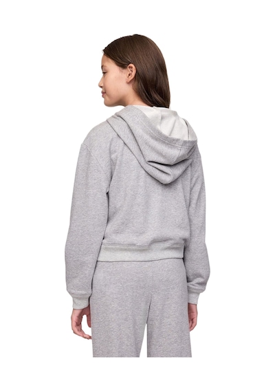 Gap Relaxed Gap Logo Fermuarlı Sweatshirt - 746744-9998 Gri